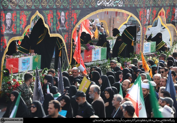 مراسم پرشکوه تشییع جمعی از شهدای اخیر دفاع مقدس